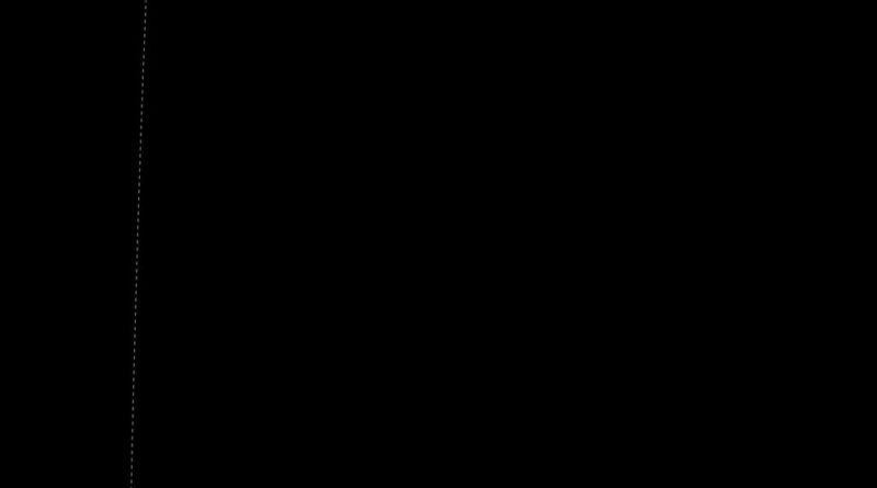 Black background with a single vertical dashed line along the left edge, like a design guideline.