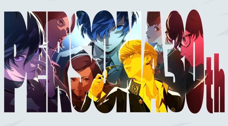 Dynamic collage of anime-style characters in vibrant colors forming large stylized letters across a pale background; conveys a group portrait or ensemble image rather than a single scene.