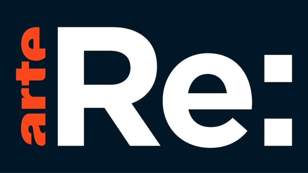 Logo with a large white 'Re' on a dark blue background, orange lowercase 'art' stacked vertically along the left edge, and two small white squares on the right.