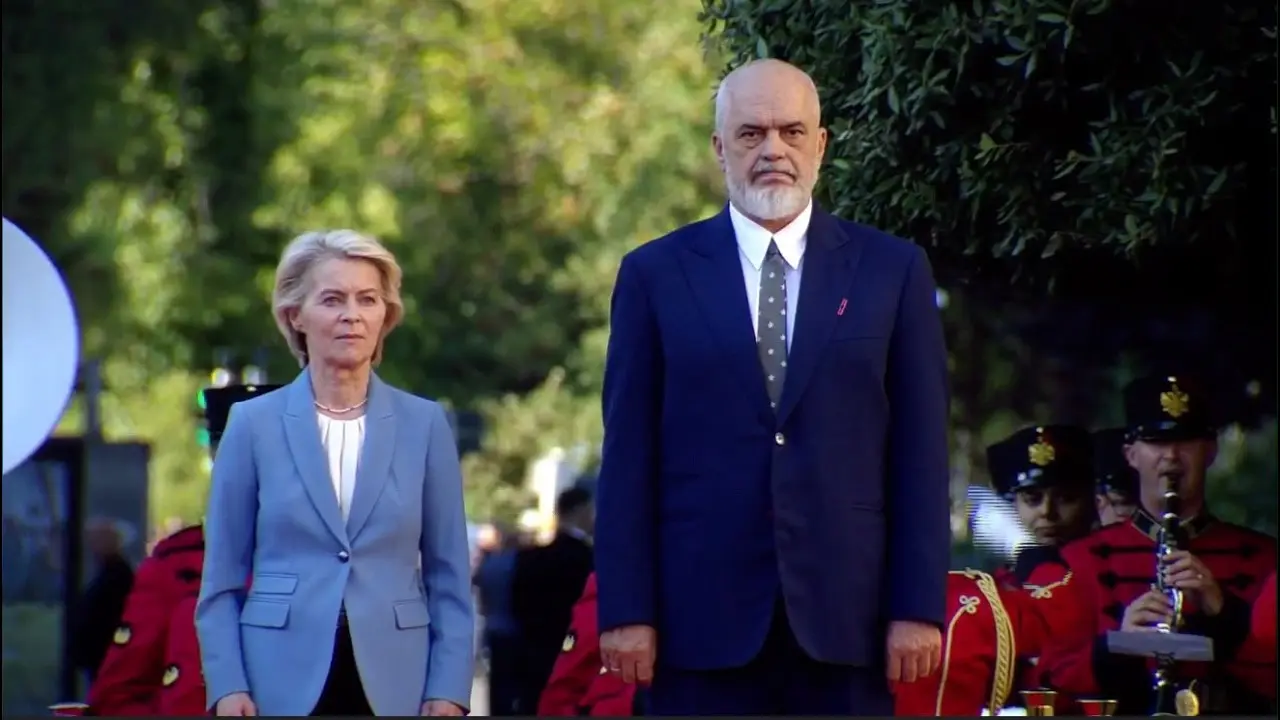 📍Kryeministria – Konferencë e përbashkët për shtyp me Presidenten e Komisionit Europian