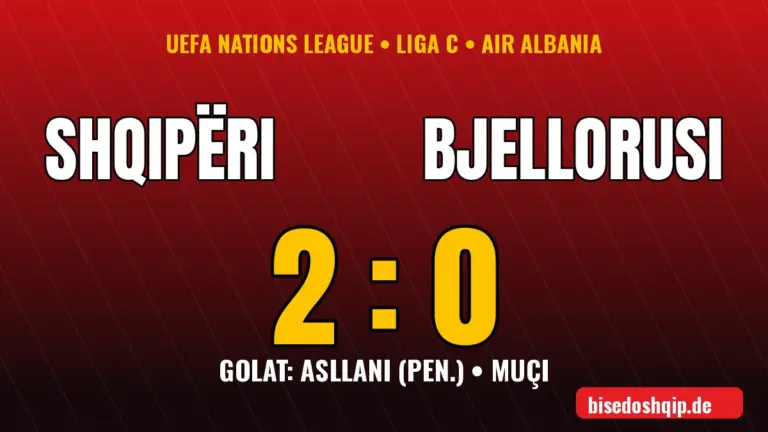 Shqipëri – Bjellorusi 2:0 në Nations League, golat e Asllanit dhe Muçit